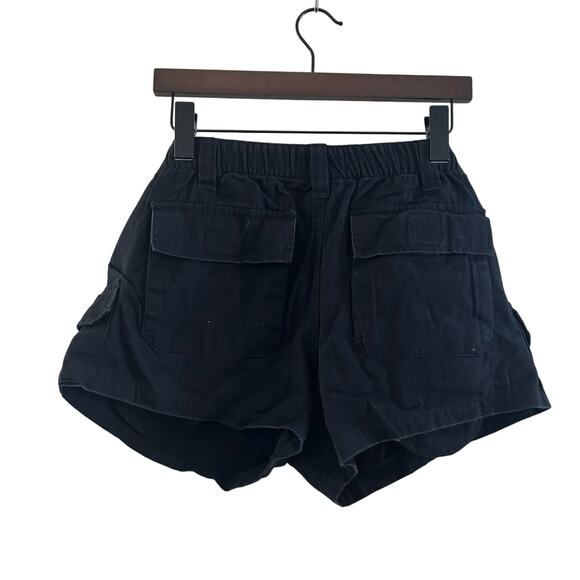 NEW Aeropostale Low Rise Utility Short Shorts Black Cotton Mini Casual Size M - Picture 3 of 6